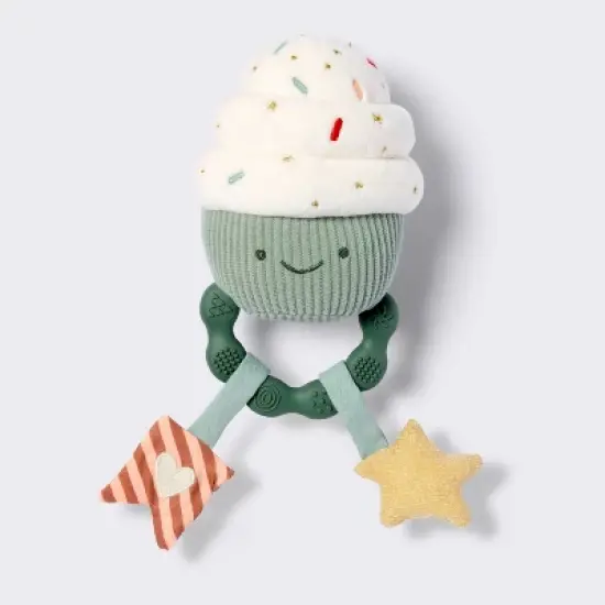 Handheld Plush Rattle Baby Toy - Cupcake - Cloud Island&trade; image {3}