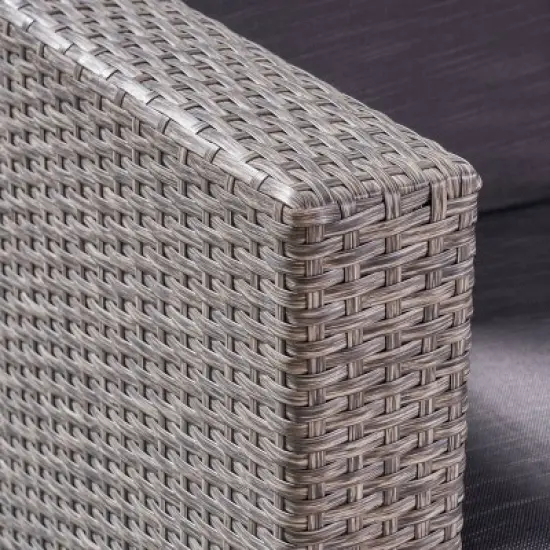 Puerta Wicker Patio Sofa - Christopher Knight Home image {4}