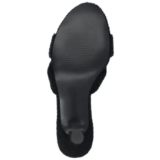 Journee Collection Womens Mannon Soft Terry Cloth Slip On Open Toe Pumps image {4}