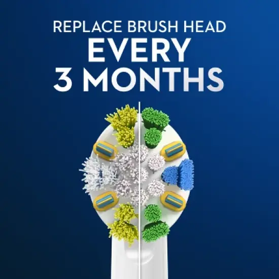 Oral-B FlossAction Electric Toothbrush Replacement Brush Heads - 4ct image {5}
