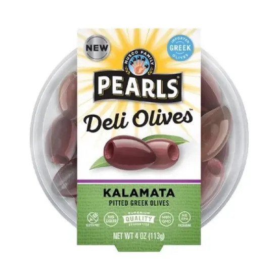 Pearls Deli Pitted Greek Kalamata Olives - 4oz image {5}