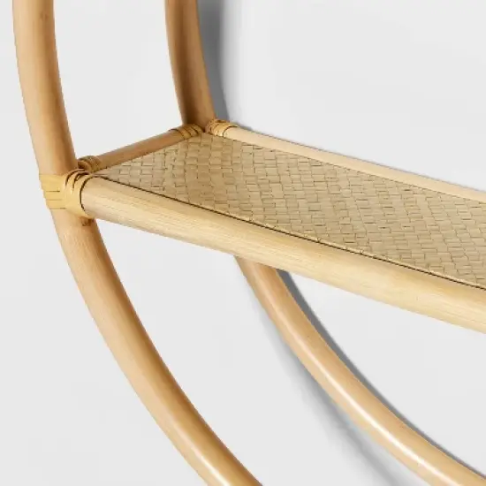 Rattan Kids' Round Shelf Natural - Pillowfort&trade; image {3}