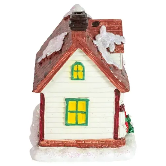 Northlight LED Lighted Snowy Cottage House Christmas Village Decoration - 6.5" image {4}