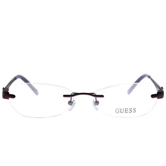 Guess GU 2338 PUR Unisex Rimless Eyeglasses Purple 53mm image {1}