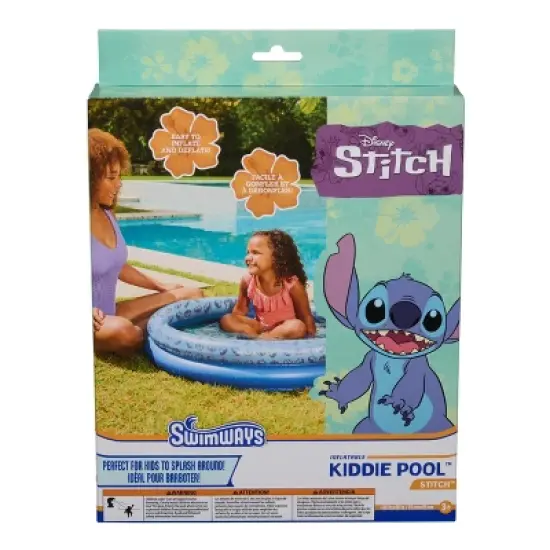 Disney Stitch Pool: Inflatable PVC Float for Ages 3+ image {4}