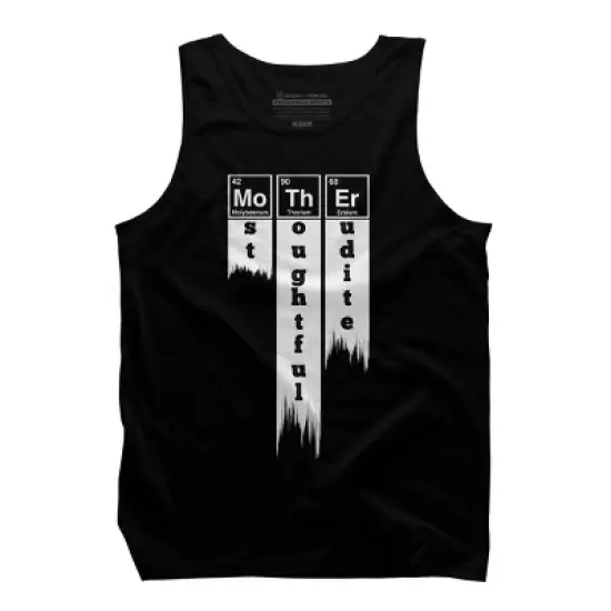 Men's Design By Humans Mother Most Thoughtful Erudite Periodic Table By Yernar Tank Top image {2}