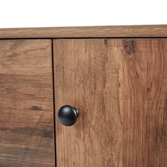 Brooklyn Sideboard with Metal Legs and Handles Brown - Teamson Home image {8}