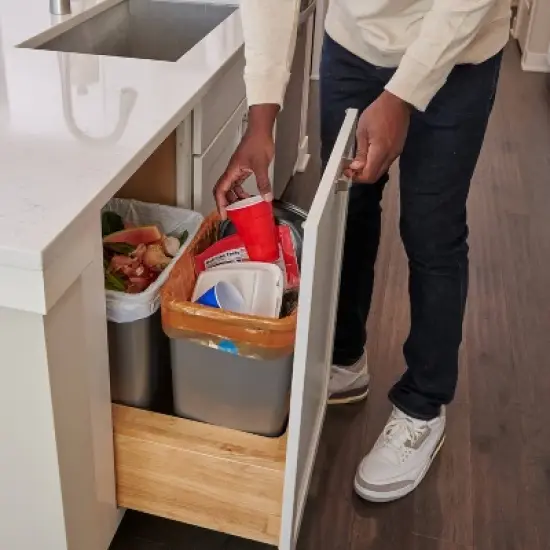 Hefty Renew Orange Drawstring Trash Bags - 13gal/20ct image {2}