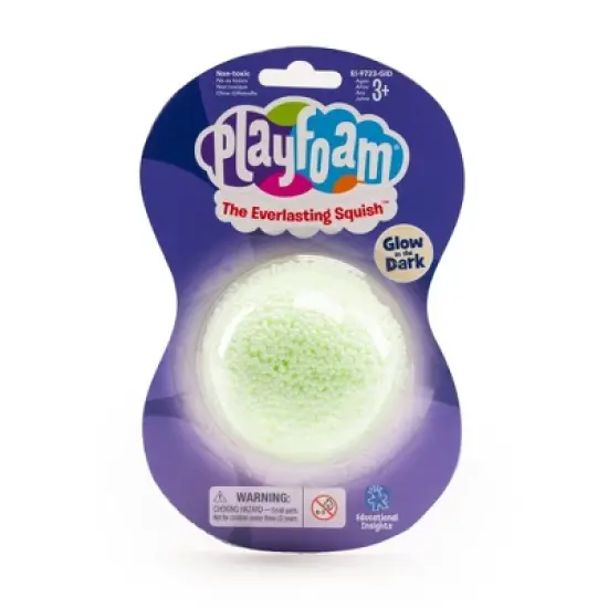 Educational Insights Playfoam Jumbo Pod Glow-in-the-Dark, Set of 12, Fidget, Sensory Toy, Ages 3+ image {7}