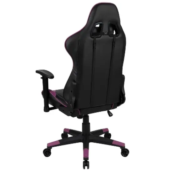 BlackArc High Back Reclining Gaming Chair in Faux Leather - Height Adjustable Arms - Headrest & Lumbar Support Pillows image {5}