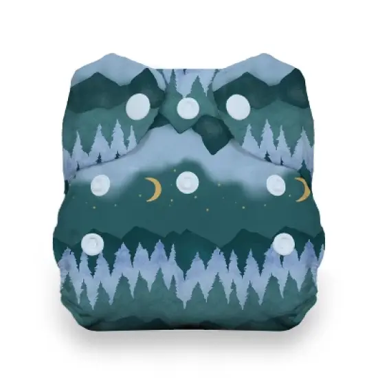 Thirsties | Natural Newborn All-in-One Snap Cloth Diaper Pack of 1 image {6}