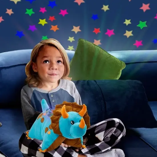 Sleeptime Lite Dinosaur Plush LED Nightlight Blue - Pillow Pets image {4}