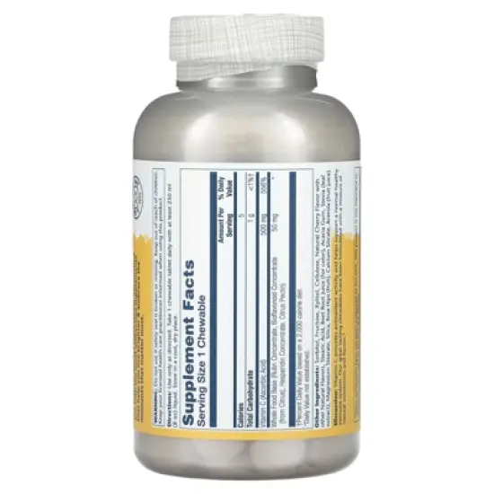 Solaray Vitamin C Chewables, Natural Cherry, 500 mg, 100 Chewables image {1}