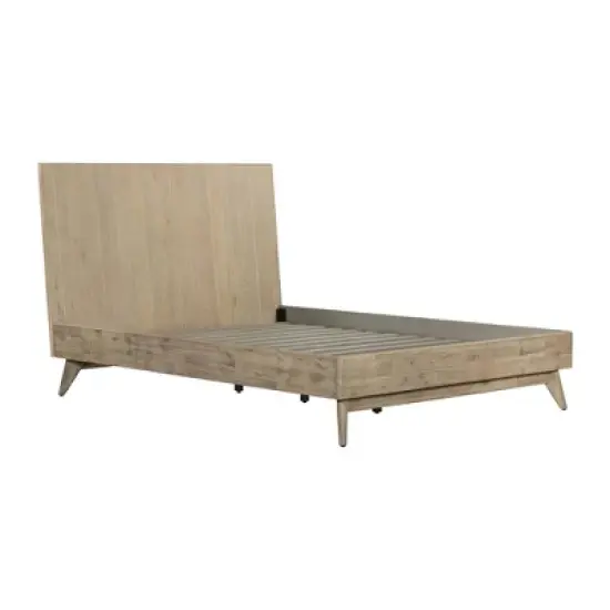 King 4pc Baly Bedroom Set Sandblast Gray - Armen Living image {3}