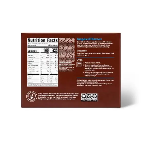 Frozen Chicken & Cheese Quesadilla Cones - 7.5oz/9ct - Good & Gather&trade; image {1}