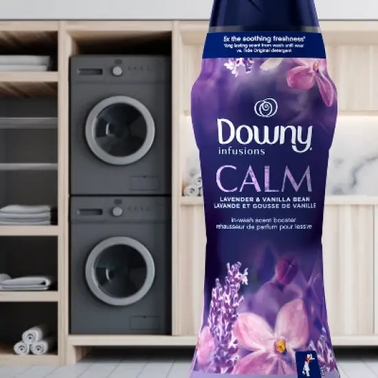 Downy Infusions Calm Lavender & Vanilla Bean Scent In-Wash Booster Beads image {4}