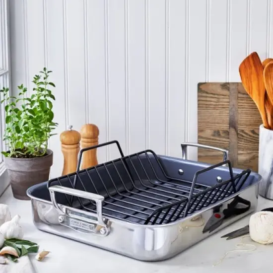 ZWILLING Stainless Steel Ceramic Nonstick Roasting Pan image {1}