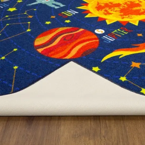 KC CUBS Boy & Girl Kids Outer Space Solar System Planets Educational Learning & Game Play Area Nursery Bedroom Classroom Rug Carpet image {8}
