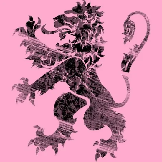 Women's Design By Humans Black Lion Rampant By Snazzygaz Racerback Tank Top image {1}