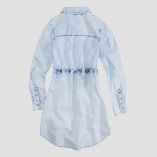 Levi's&reg; Girls' Long Sleeve Denim Dress - Light Blue 6X image {1}