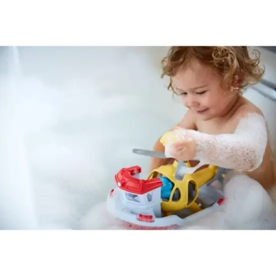Green Toys Rescue Boat & Helicopter image {9}