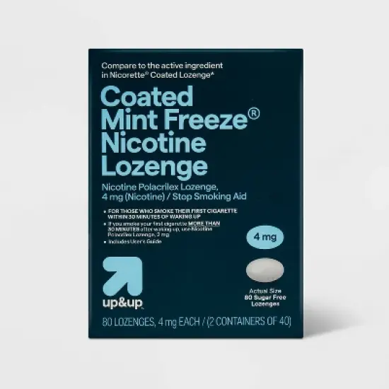 4mg Mini Coated Lozenge Mint - 80ct - up&up&trade; image {3}