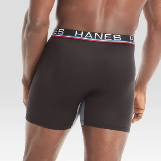 Hanes Premium Men's Xtemp Total Support Pouch Anti Chafing 3pk Boxer Briefs image {4}