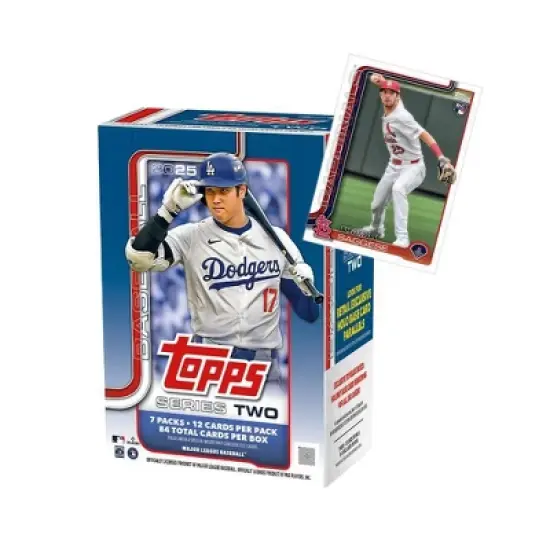 2025 Topps MLB Series Two Baseball Trading Card Value Box image {1}