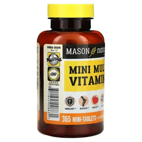 Mason Natural Mini Multi Vitamins, 365 Mini-Tablets image {3}