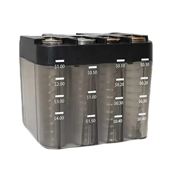 Nadex Coins&trade; Desktop Coin-Sorting Dispenser in Gray image {9}