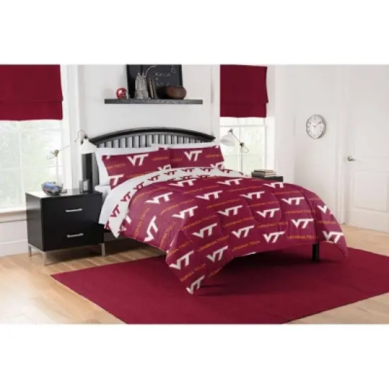 NCAA Virginia Tech Hokies Rotary Bed Set image {3}