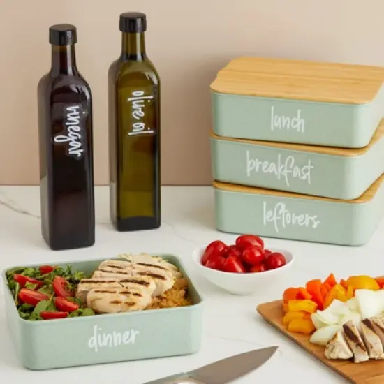 Talented Kitchen 158 Pack Script Supplementary Pantry, Fridge & Freezer Name Label Stickers for Food Storage Container, Jar & Canisters image {3}