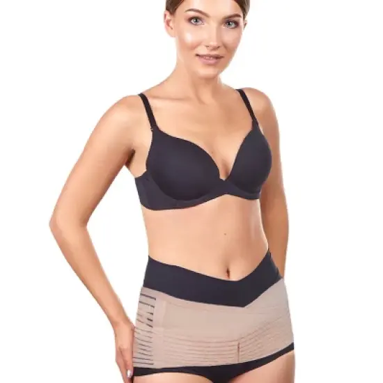 KeaBabies 2 in 1 Postpartum Belly Support Recovery Wrap, Belly Band For Postnatal, Pregnancy, Maternity (Classic Ivory) image {5}