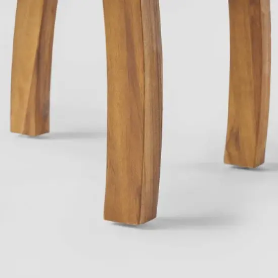 3pc Colmena Acacia Wood Rustic Rocking Chair Set with Side Table Teak - Christopher Knig image {5}