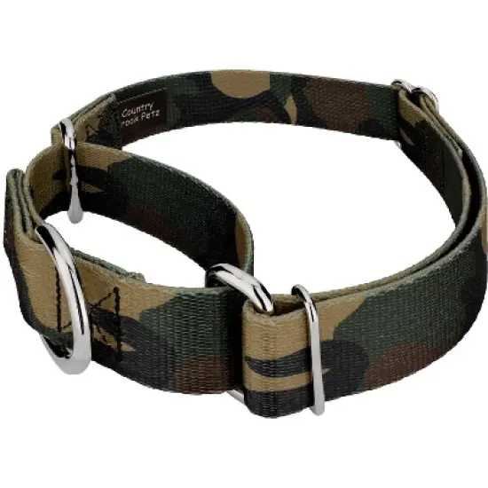 Country Brook Petz Woodland Camo Martingale Dog Collar and Leash image {1}