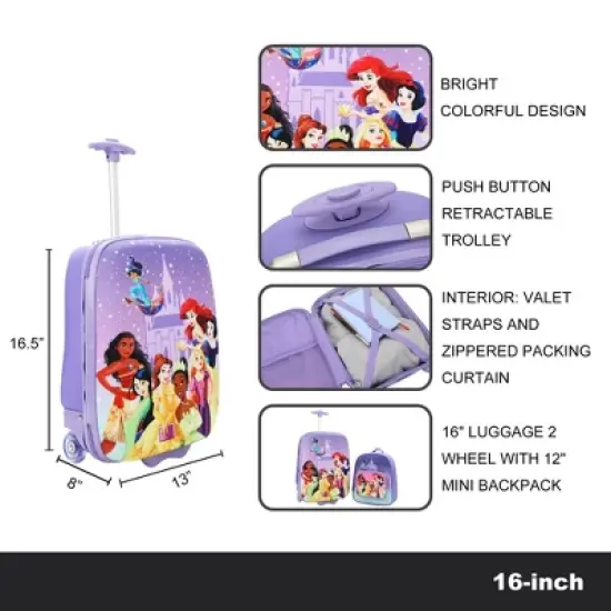 Disney Princess Characters & Castle 2-Pack Luggage Set image {5}