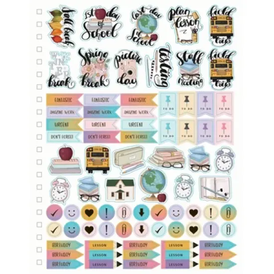 Designer Greetings 2025 - 2026 Weekly/Monthly 9"x11" Teacher Planner Flowers, Teacher Supplies image {3}