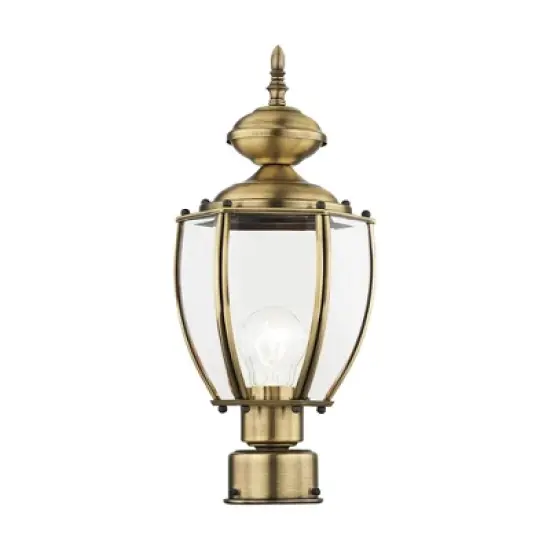 Livex Lighting 1 - Light Post Light in  Antique Brass image {2}