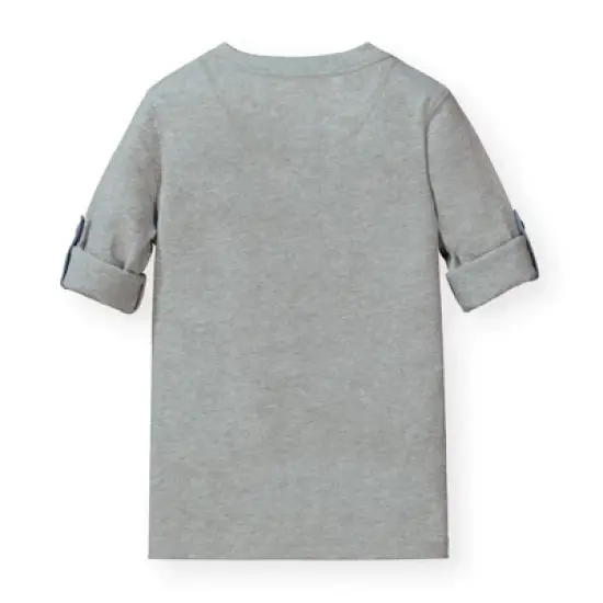 Hope & Henry Boys' Henley Tee with Rolled Sleeves, Infant image {3}