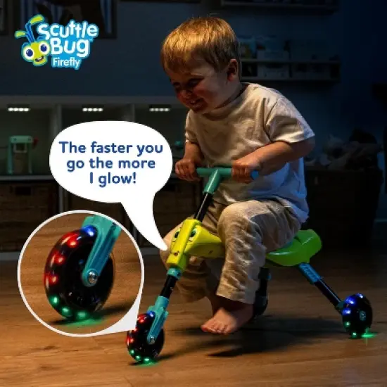 Mookie Scuttlebug Firefly Ride-On with Motion-Powered Light-Up Wheels &ndash; Foldable and Lightweight image {5}