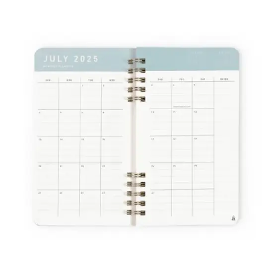 Altitude Supplies 3.625"x6.25" Monthly Planner, July 2025 to June 2026, Seafoam Blue image {5}
