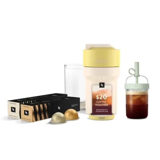 Nespresso Limited-Edition Vertuo Pop+ Coffee and Espresso Maker Flavored Iced Bundle image {11}