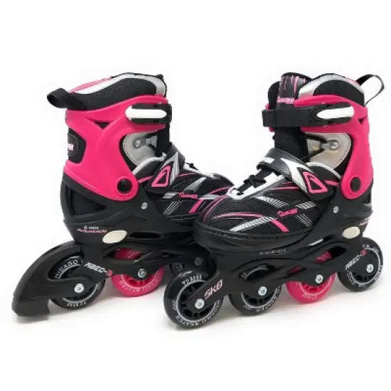 
Chicago Skates Adjustable Kids' Inline Skates - Black/Pink image {5}