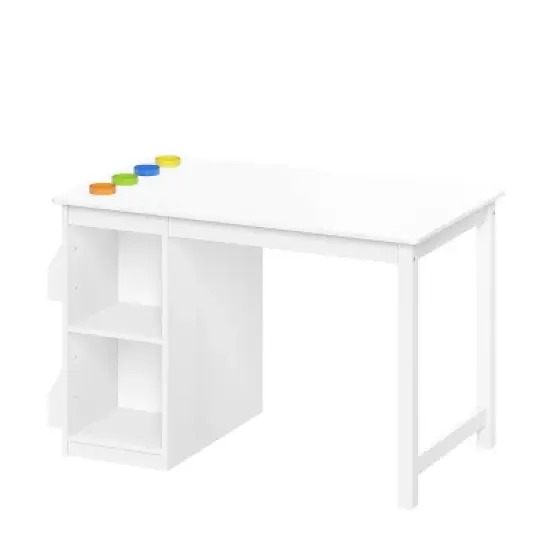 Kids' Art Activity Table with Storage White - RiverRidge Home image {1}