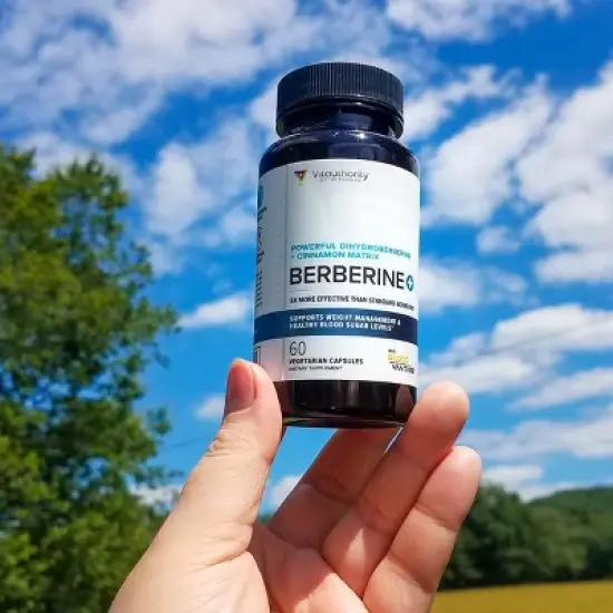 Berberine Supplement, Ceylon Cinnamon Capsule for Blood Sugar and Weight Loss, Vitauthority, 60ct image {3}