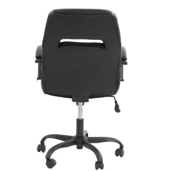 CAVINAS Adjustable Office Chair with Wheels,Modern Ergonomic Gaming Chair,Faux Leather Swivel Desk Chair for Adult,Student image {4}