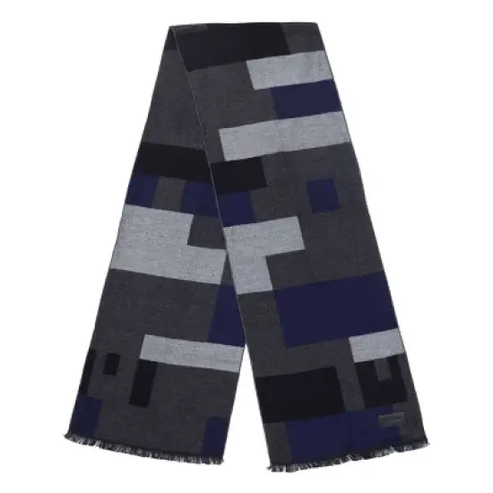 Mio Marino | Men's Cashmere Feel, 100% Cotton Fashion Winter Scarf image {4}
