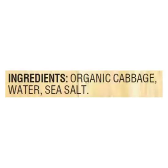 Woodstock Foods Organic Sauerkraut - Case of 12/16 oz image {5}