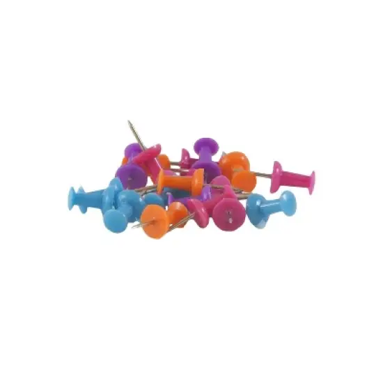 JAM Paper Push Pins Assorted Colors 150/Jar 2 Jars/Pack (22433543a) 22433543A image {2}