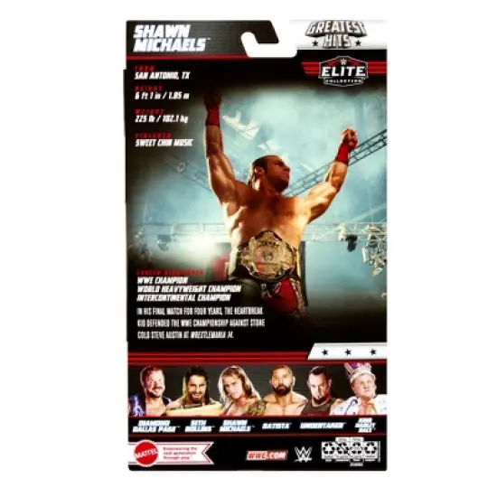 WWE Elite Greatest Hits 2 Shawn Michaels Action Figure image {1}